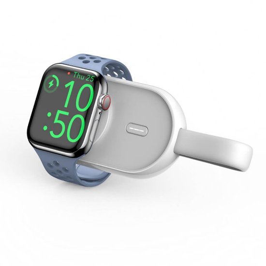 Mobilni USB punjač VEGER W0102, 1200 mAh, bežični, za Apple Watch, bijeli