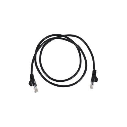 Kabel OCTIO, patch CAT5e, U/UTP, crni, 1m
