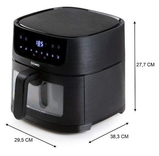Friteza na vrući zrak DOMO DO540FR, 1500 W, 6 l, 1.5 kg, crna
