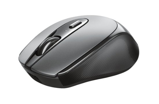 Miš TRUST Zaya Rechargeable, optički, 1600dpi, bežični, sivi