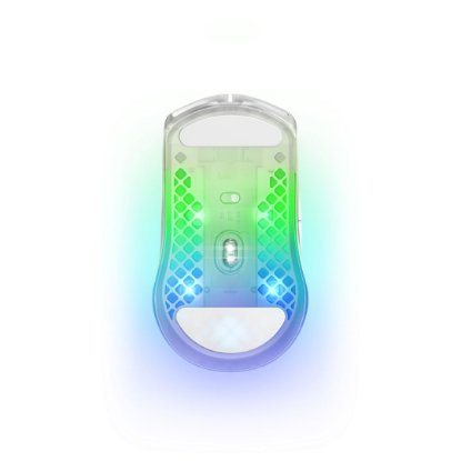 Miš STEELSERIES Aerox 3 Wireless, optički, bežični, RGB, 18000 CPI, bijeli, USB