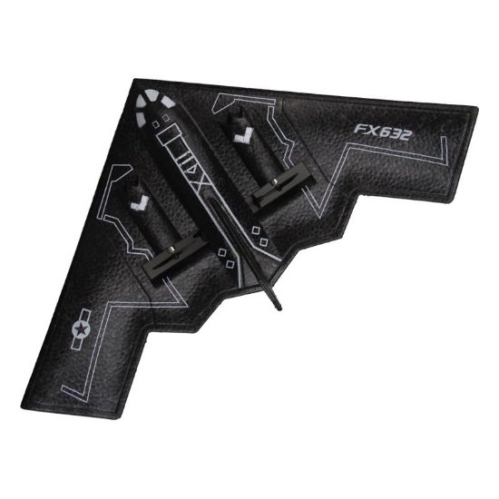 Avion na daljinsko upravljanje JACKO TOYS B-2 Spirit Stealth Bomber, crni