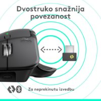 Miš LOGITECH MX Master 4, optički, bežični, BT, crni