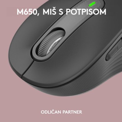 Tipkovnica LOGITECH K950 Signature Slim, bežična, Bolt Receiver USB, crna