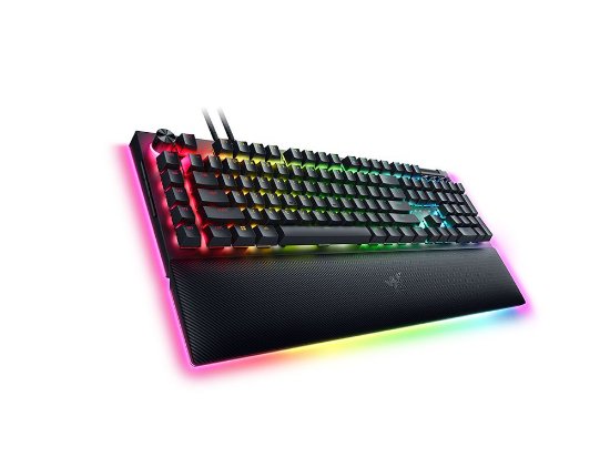 Tipkovnica RAZER BlackWidow V4 Pro, mehanička, Green, RGB, UK Layout, crna, USB