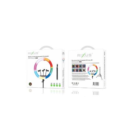 Selfie tripod RIXUS RXLG32, sa svjetlosnim prstenom, RGB