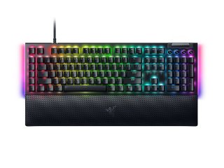 Tipkovnica RAZER BlackWidow V4, mehanička, Yellow switch, RGB, US Layout, crna, USB