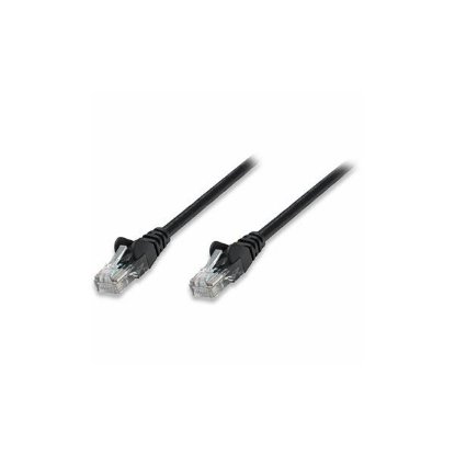 Kabel INTELLINET, patch CAT5e, U/UTP, crni, 7.5m