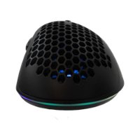 Miš BARACUDA BGM-031 Coral, RGB, optički, 12800dpi, crni