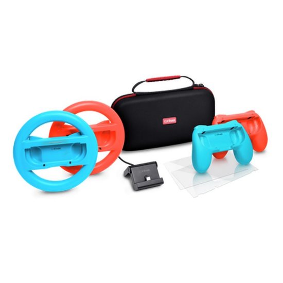 Set dodataka za Nintendo Switch TRUST GXT 1249, 7u1, torbica, punjač, zaštitno staklo, gripovi
