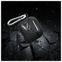Futrola za slušalice BELINE AirPods Carbon Cover, za APPLE Airpods 4, crna