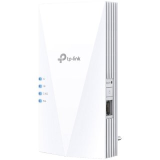 Wireless range extender TP-LINK RE500X AX1500 Wi-Fi 6, 300 Mbps at 2.4 GHz + 1201 Mbps at 5 GHz, 2 × Internal Antennas, 1 × Gigabit Port, Broadcom 1.5GHz Tri-Core CPU