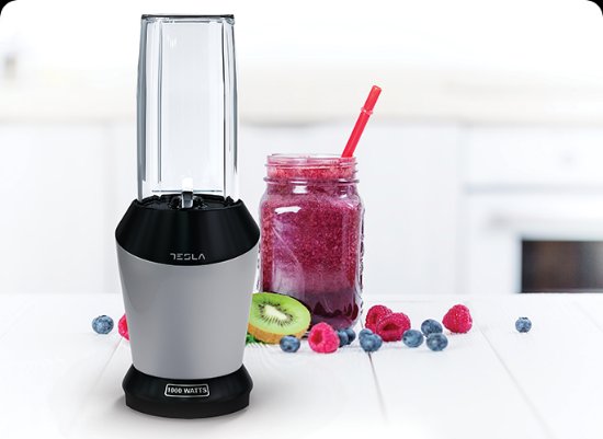 Blender TESLA NB301BX, Nutri blender, 1000 W, 1,0 l, 0,7 l, sivo-crni