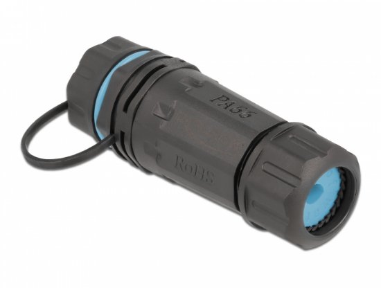 Adapter DELOCK RJ45 (Ž) na RJ45 (Ž) s kućištem i zaštitnom kapicom, otporan na vodu