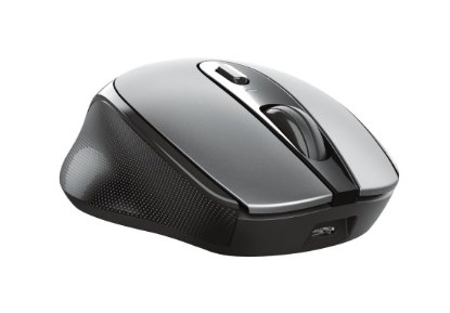 Miš TRUST Zaya Rechargeable, optički, 1600dpi, bežični, sivi