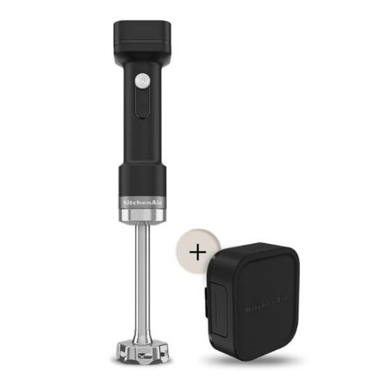 Set KITCHENAID Go Cordless, mikser, štapni mikser, sjeckalica, bežični, Matte Black