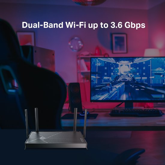 Router TP-LINK Archer BE230 Dual-Band Wi-Fi 7, BE3600, 1xWAN, 4xLAN