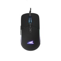 Miš BARACUDA BGM-011 Nautilus, RGB, optički, 12800dpi, crni
