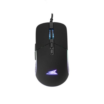 Miš BARACUDA BGM-011 Nautilus, RGB, optički, 12800dpi, crni