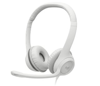 Slušalice LOGITECH H390, USB, bijele