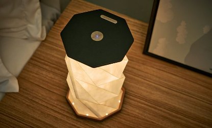 Stolna svjetiljka GINGKO Twist Hexagon Lamp, bežična, crna