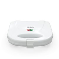Toster TESLA SM100W, preklopni, za sendviče, 750 W, 205 C, bijeli