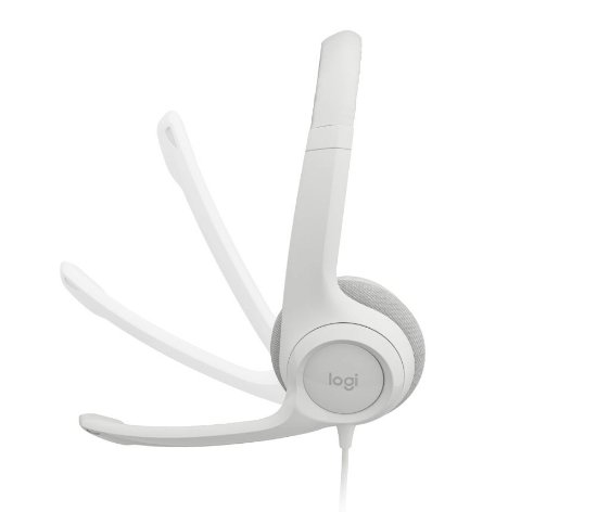 Slušalice LOGITECH H390, USB, bijele