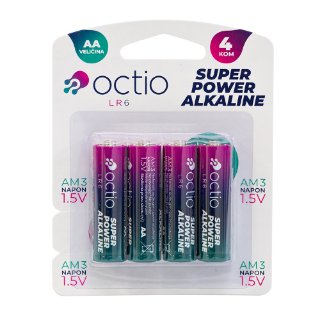 Baterije OCTIO LR6 AA, 4 komada