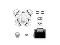 Dron DJI Flip (DJI RC 2), 4K UHD kamera, 3-axis gimbal, vrijeme leta do 31min, upravljanje daljinskim upravljačem, sivi