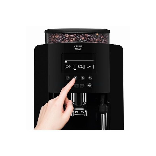 Aparat za kavu KRUPS EA8170, espresso, 1450 W, 15 bara, crni