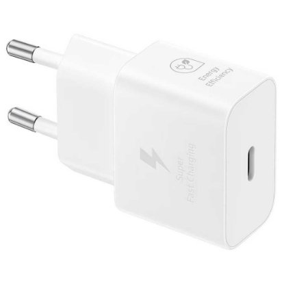 Kućni punjač SAMSUNG T2510, 25W, USB-C, USB-C kabel, bijeli