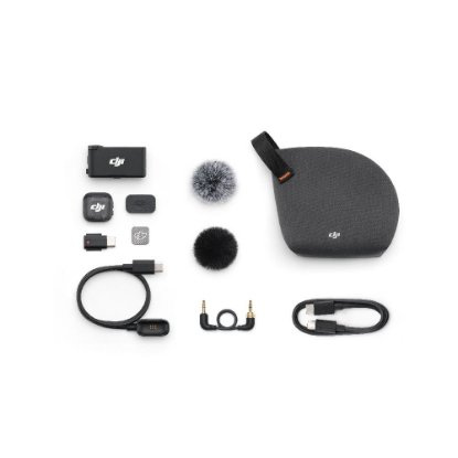 Mikrofon DJI Mic 3 (1 TX + 1 RX), bežični, crni