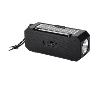 Zvučnik DENVER BTG-158, 80 W, BT, FM, MP3, USB, SD mikro, sa solarnim panelom, crni