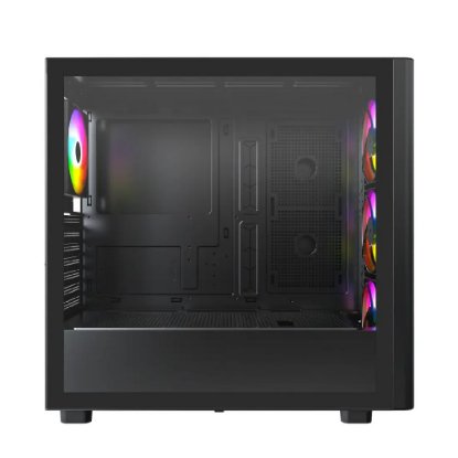 Kućište EPOCH XR Wood, prozor, RGB, ATX, crno, napajanje BRONZE 850W, ATX 3.1