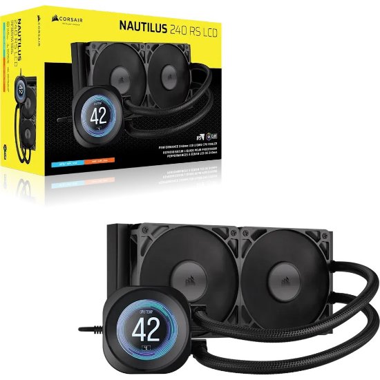 Vodeno hlađenje CORSAIR NAUTILUS 240 RS LCD, za Intel i AMD