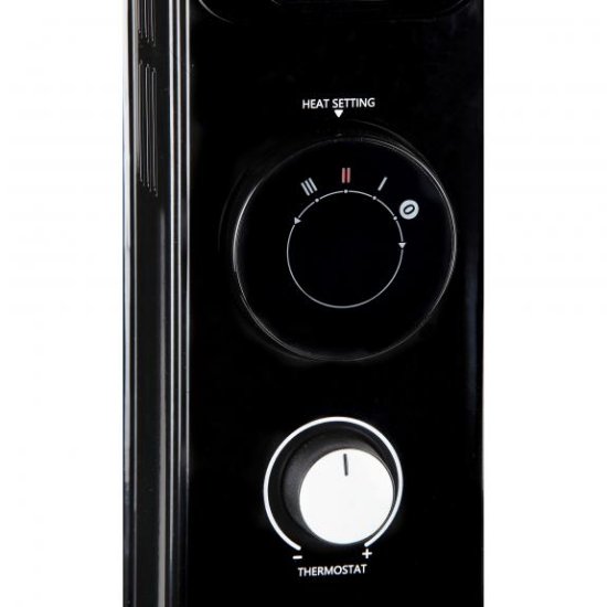 Radijator DOMO DO7327R, 2000 W, 9 članaka, do 45 m3, crni