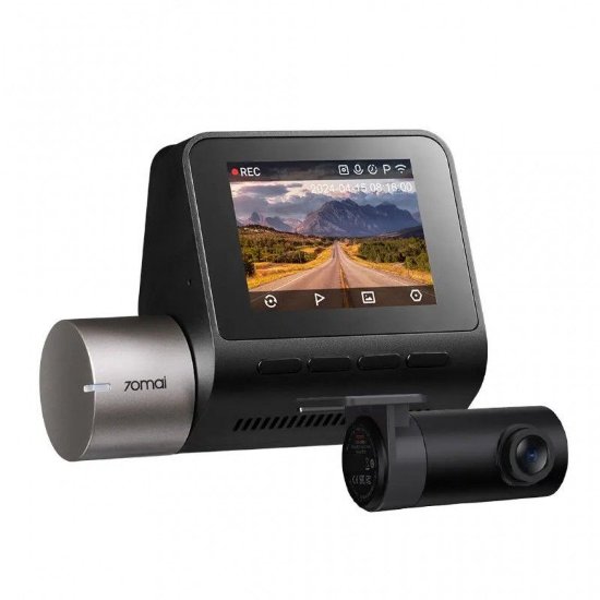 Auto kamera 70MAI A510, set stražnja i prednja, QHD, siva