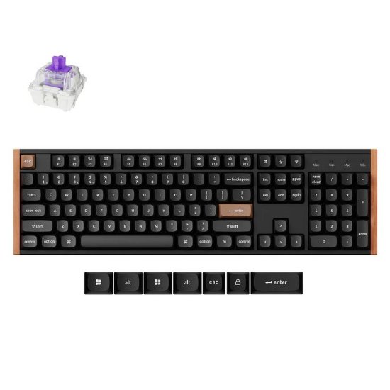 Tipkovnica KEYCHRON K10 HE Special Edition, RGB, Gateron 2.0 magnetic switch, US Layout, bežična, crna