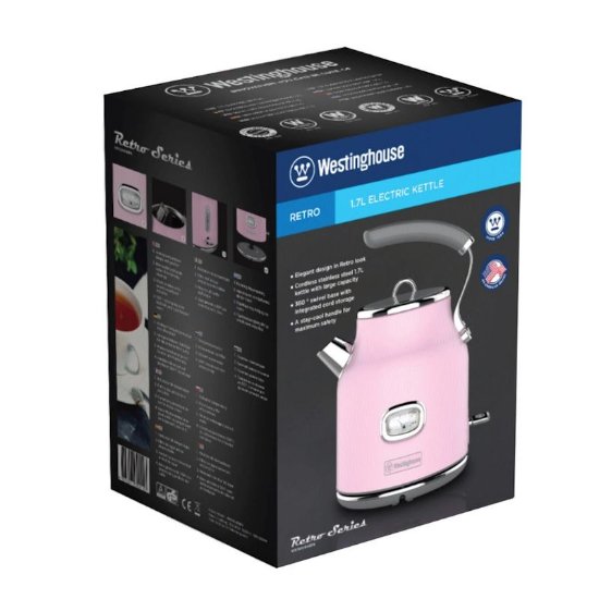 Kuhalo za vodu WESTINGHOUSE Retro, 2200W, 1,7l, rozo