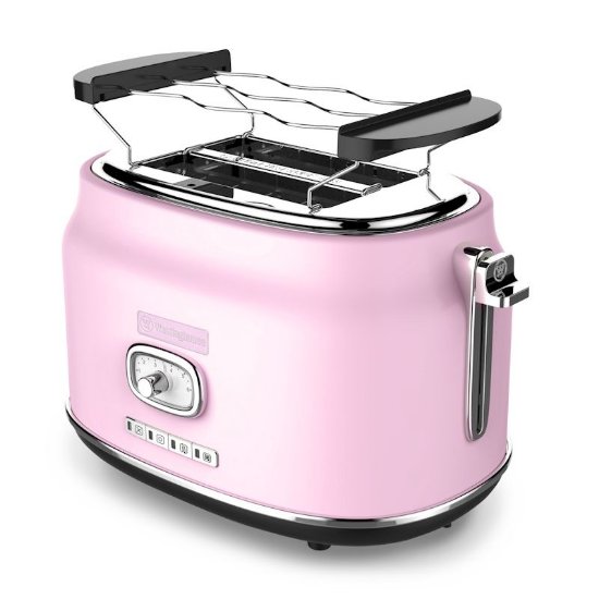 Toster WESTINGHOUSE Retro 2 Slice, 2 utora, 815 W, rozi