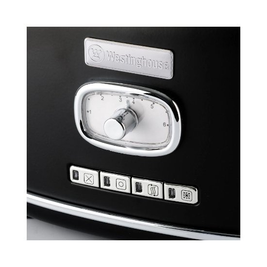 Toster WESTINGHOUSE Retro 2 Slice, 2 utora, 815 W, crni