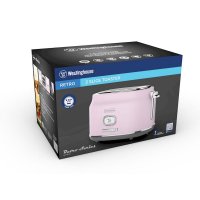 Toster WESTINGHOUSE Retro 2 Slice, 2 utora, 815 W, rozi