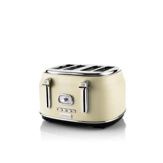 Toster WESTINGHOUSE Retro 4 Slice, 4 utora, 1750 W, bijeli