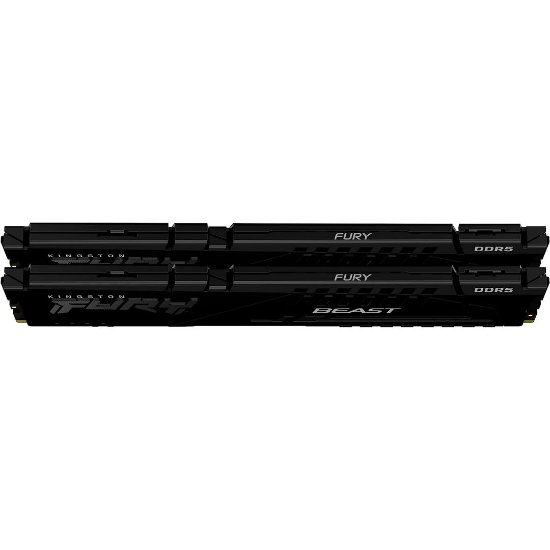 Memorija PC-48000, 32GB, KINGSTON Fury Beast KF560C30BBEK2-32, DDR5 6000MHz, EXPO, 2x16GB