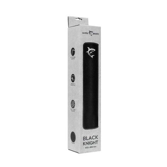 Podloga za miš WHITE SHARK GMP-2101 Black Knight, 400x300, crna