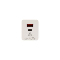 Kućni punjač SBOX HC-45 , USB-C, 45W, GaN, bijeli