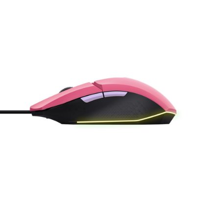 Miš + podloga za miš + slušalice TRUST GXT 790, USB, optički, rozi