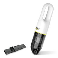Usisavač KARCHER CVH 2, bežični, ručni, 10min, 7,2 V, 150ml, HEPA 12, bez vrećice, bijeli