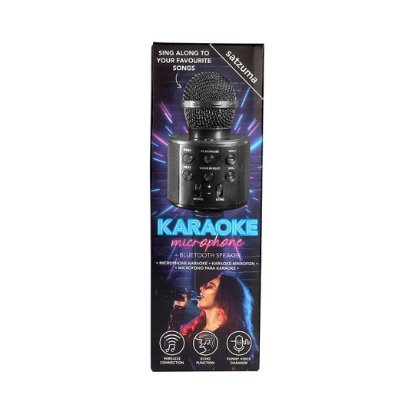 Mikrofon SATZUMA Karaoke Mic, crni