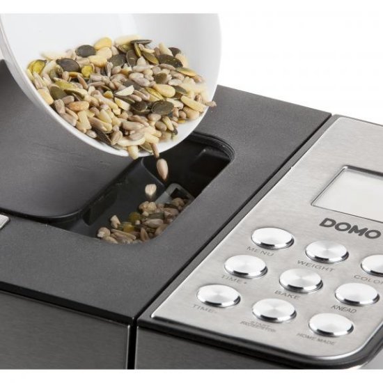 Pekač kruha DOMO B3971, 500 W, 1 kg, 18 programa, inox